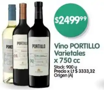 Supermercados Buenos Días Vino PORTILLO Varietales x 750cc oferta