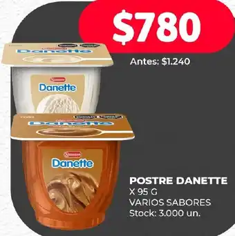 Supermercados Tadicor POSTRE DANETTE X 95G oferta