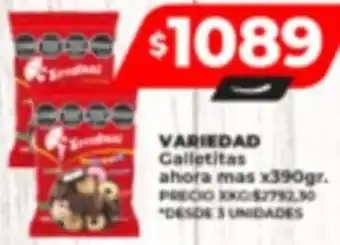 Supermayorista Vital VARIEDAD Galletitas ahora mas x 390gr oferta