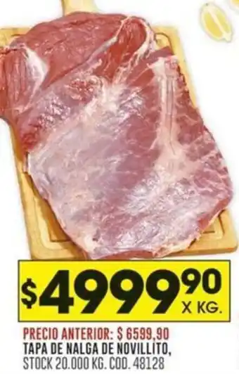 Coto TAPA DE NALGA DE NOVILLITO oferta