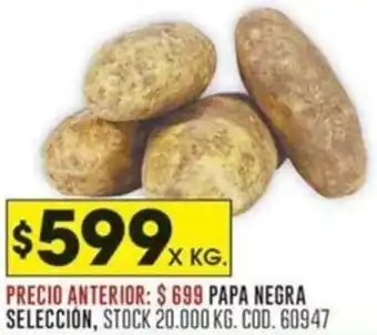 Coto PAPA NEGRA SELECCION X KG oferta