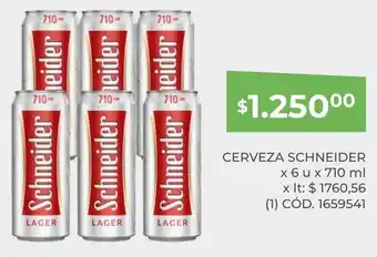 Makro CERVEZA SCHNEIDER x 6 u x 710ml oferta