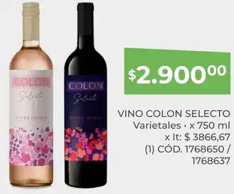 Makro VINO COLON SELECTO Varietales x 750ml oferta