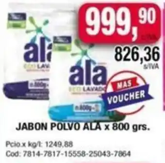 Maxiconsumo JABON POLVO ALA x 800gr oferta