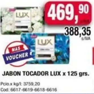 Maxiconsumo JABON TOCADOR LUX x 125gr oferta
