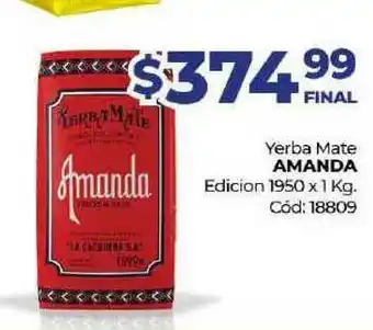 Diarco Yerba Mate Amanda Edicion 1950 x 1kg oferta