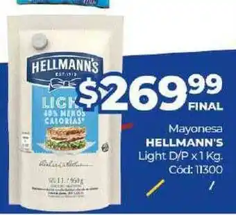 Diarco Mayonesa Hellamnn's Light D P x 1kg oferta