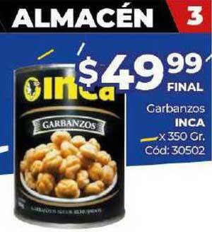 Diarco Garbanzos Inca x 350gr oferta