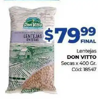 Diarco Lentejas Don Vitto Secas x 400gr oferta