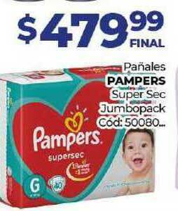 Diarco Pañales Pampers Super Sec Jumbopack oferta