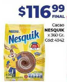 Diarco Cacao Nesquik x 360 gr oferta