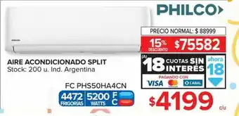 Carrefour Aire Acondicionado Split Philco oferta