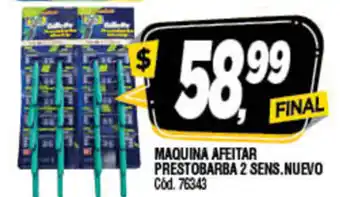 Supermercados Yaguar Maquina Afeitae Prestobarba 2 sens. Nuevo oferta