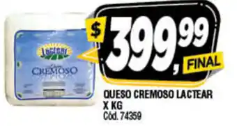 Supermercados Yaguar Cremoso Queso Lactear x kg oferta