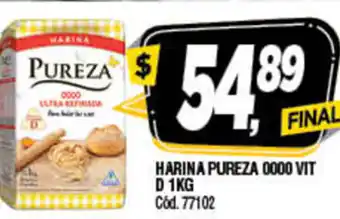 Supermercados Yaguar Pureza Harina 0000 Vit D 1kg oferta