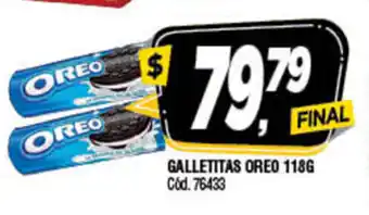 Supermercados Yaguar Oreo Galletitas 118grs oferta