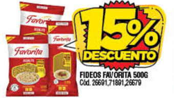 Supermercados Yaguar Fideos Favorita x 500g oferta