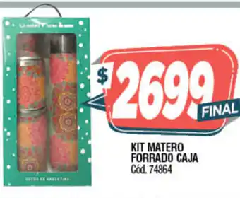 Supermercados Yaguar Kit Matero Forrado Caja oferta