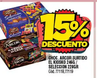 Supermercados Yaguar Choc.Arcor Surtido El kiosko 246g oferta
