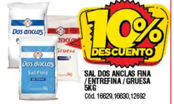 Supermercados Yaguar Sal Dos Anclas Fina/Entrefina/Gruesa 5kg oferta