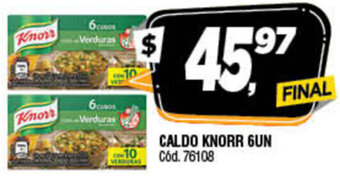 Supermercados Yaguar Knorr Caldo 6un oferta