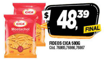Supermercados Yaguar Fideos Cica 500gr oferta