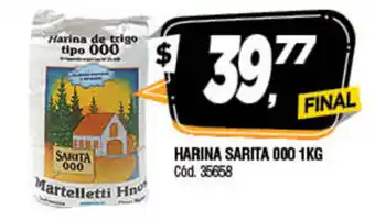 Supermercados Yaguar Harina Sarita 000 1kg oferta