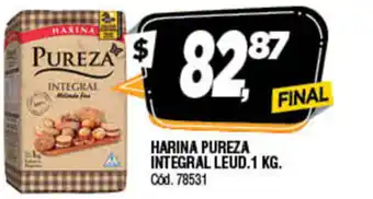 Supermercados Yaguar Harina Pureza Integral Leud 1kg oferta