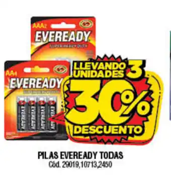 Supermercados Yaguar Pilas Eveready Todas oferta