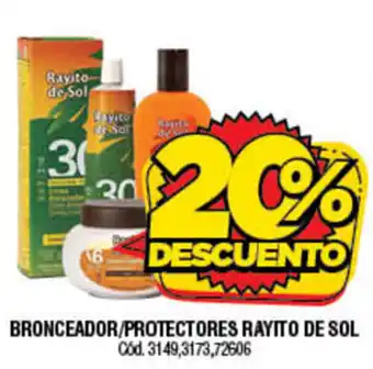 Supermercados Yaguar Bronceador/Protectores Rayito De Sol oferta