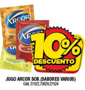 Supermercados Yaguar Jugo Arcor Sob oferta
