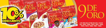 Supermercados Yaguar 9 De Oro Galletitas Dulces x 120gr oferta