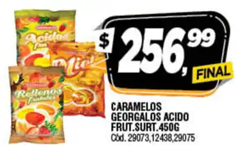 Supermercados Yaguar Caramelos Geogalos Acido Frut.Surt 450g oferta