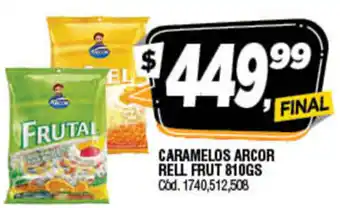 Supermercados Yaguar Caramelos arcor Rell Frut 810gs oferta