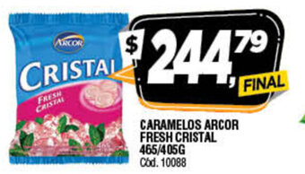 Supermercados Yaguar Caramelos Arcor Fresh Cristal 465/405g oferta