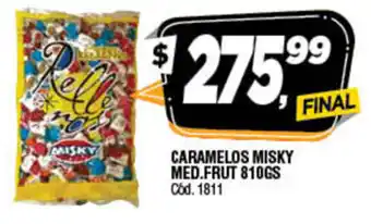 Supermercados Yaguar Caramelos Misky Med. Frut 810gs oferta