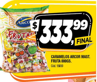 Supermercados Yaguar Caramelos Arcor Mast.Fruta 800gs oferta