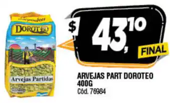 Supermercados Yaguar Arvejas Part Doroteo 400g oferta