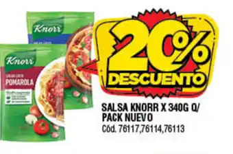 Supermercados Yaguar Knorr Salsa x 340gr oferta