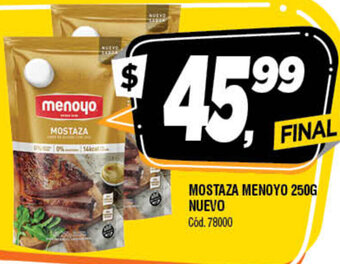 Supermercados Yaguar Mostaza Menoyo 250g oferta
