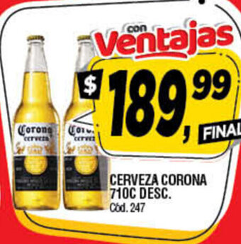 Supermercados Yaguar Cerveza Corona 710c Desc oferta