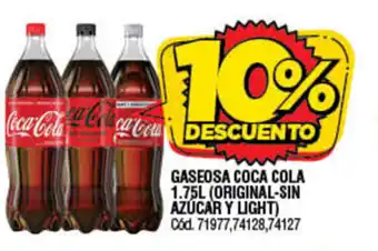 Supermercados Yaguar Coca Cola gaseosa 1.75l oferta
