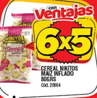 Supermercados Yaguar Cereal Nikitos Maiz Inflado 80grs oferta
