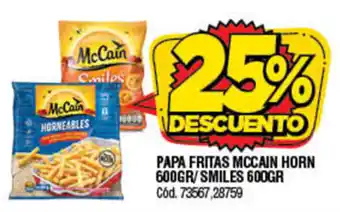 Papa Fritas Mccain Horn 600gr