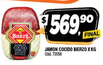 Supermercados Yaguar Jamon Cocido Bierzo xkg oferta