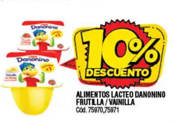 Supermercados Yaguar Alimentos Lacteo Danonino Frutilla/Vainilla oferta