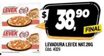 Supermercados Yaguar Levex Levadura Nat 20g oferta