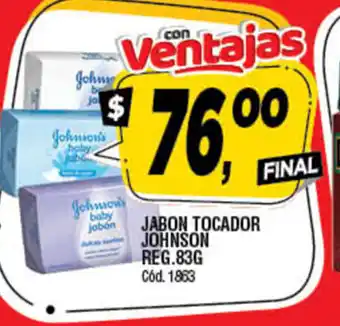 Supermercados Yaguar Johnson Jabon Tocador Reg 83g oferta