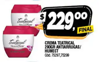 Supermercados Yaguar Crema Teatrical 200gr Antiarrugas/Humect oferta
