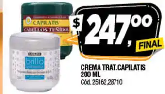 Supermercados Yaguar Crema Trat. Capilatis 200ml oferta
